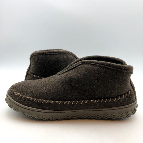 Dockers Mens Rugged Wool Slip-On Slipper Boots US 8 EU 35.5 Taupe Round Toe NIB - Picture 7 of 12